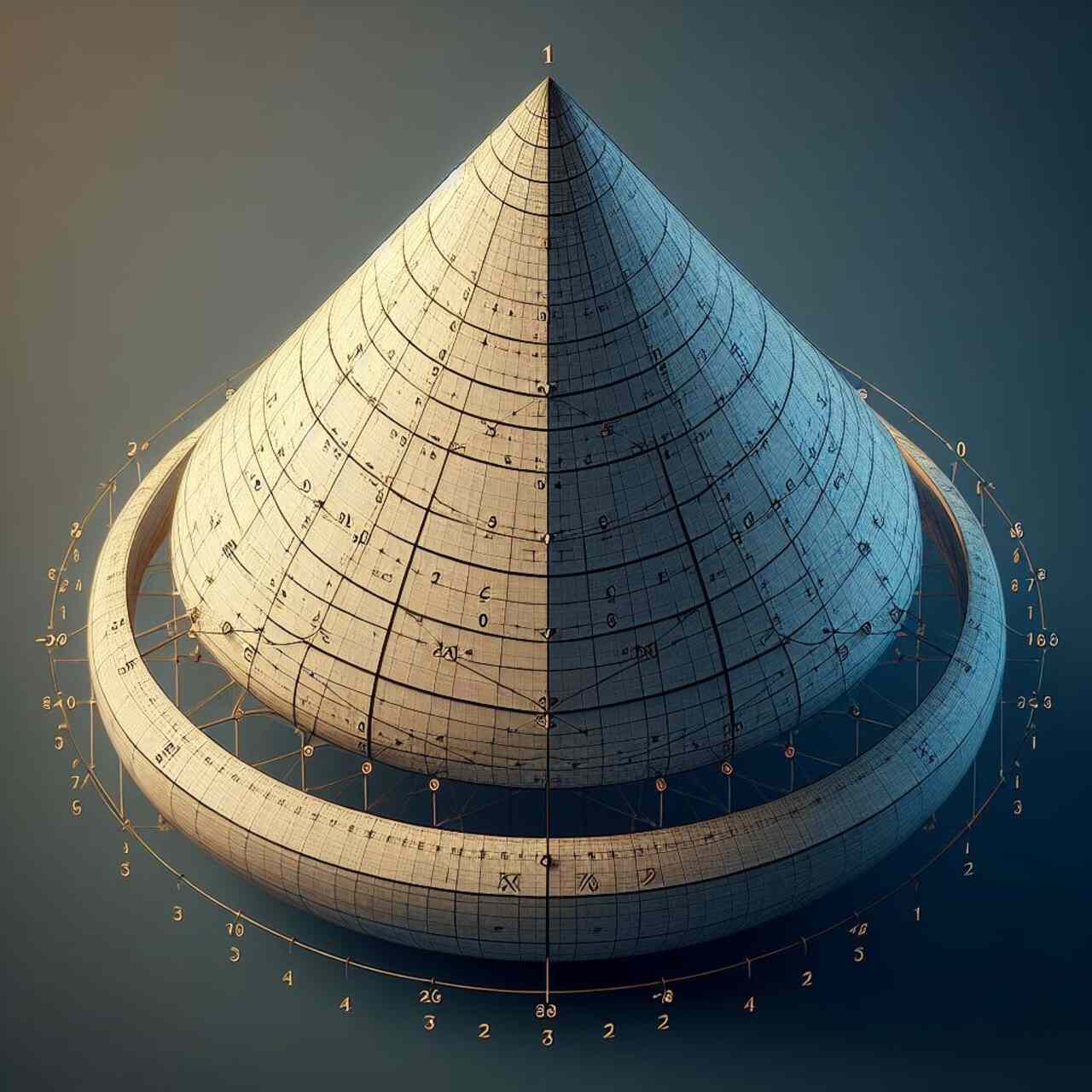 The surface area of a cone