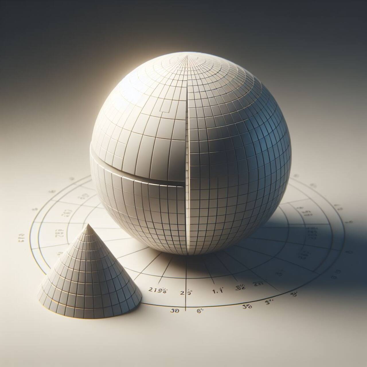Sphere and cone