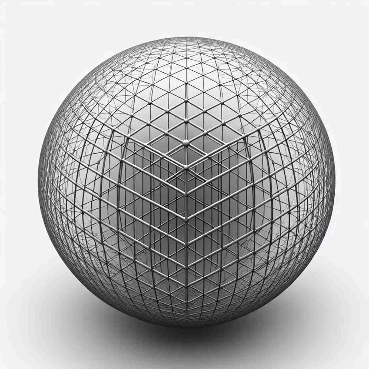 Sphere and isovolumetric cube comparison